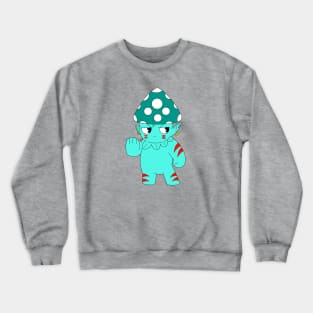 Cyan Mushroom Warrior Crewneck Sweatshirt